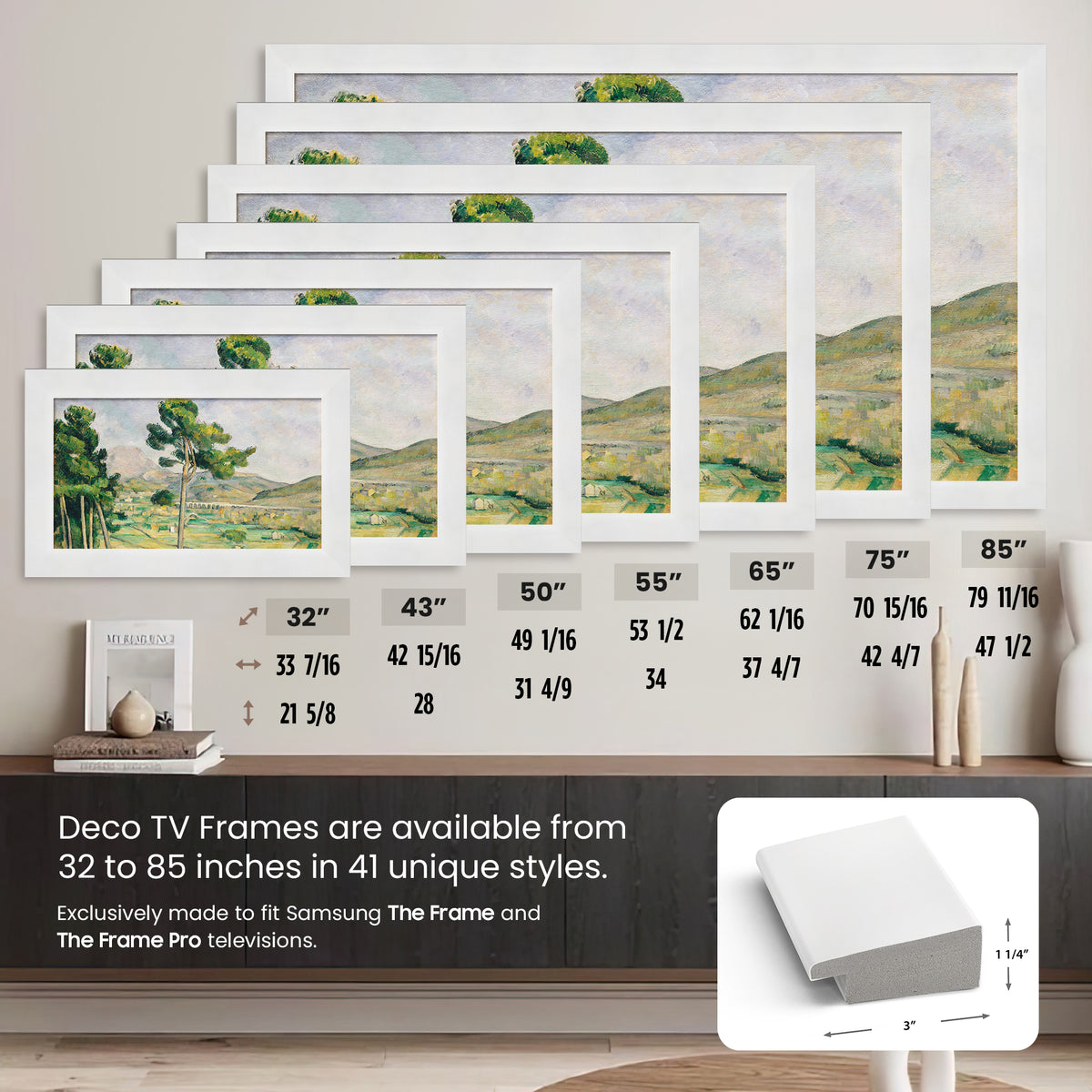 Gloss White Deco Frame