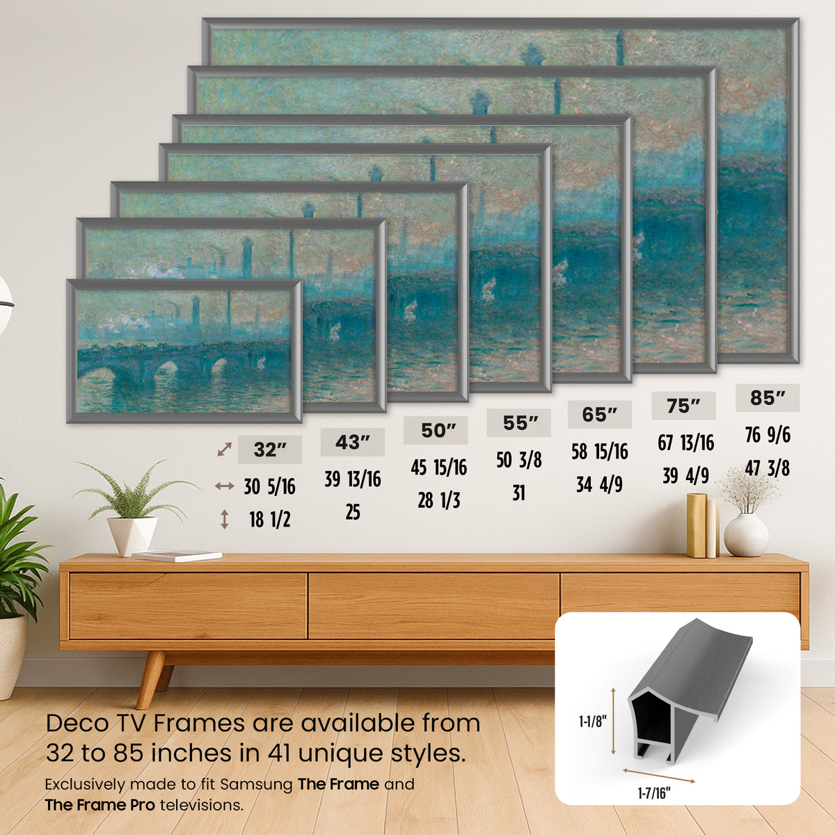 Graphite - Alloy Prismatic Samsung Frame Bezel