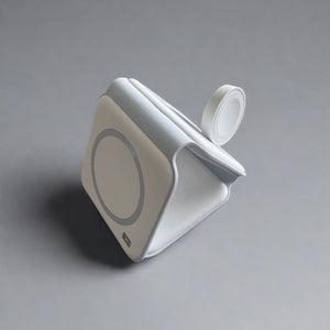 Foldable 3-in-1 Wireless Charger with Magnetic Phone, Watch, and Headphone Charging