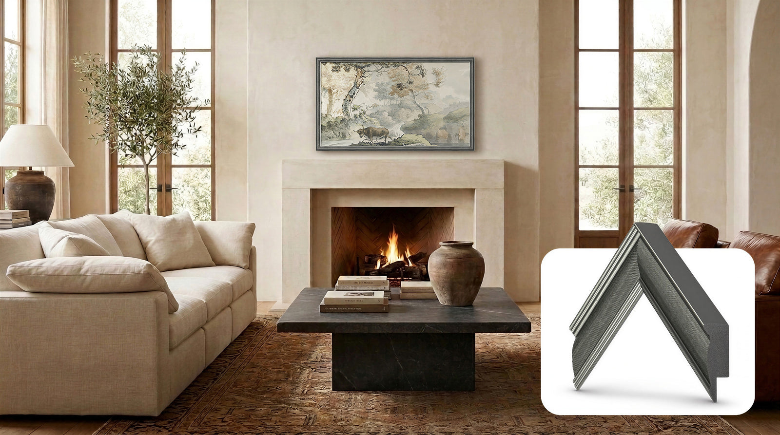 Industrial Iron Deco Slim Frame
