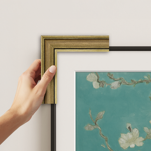 Industrial Brass Deco Slim Frame