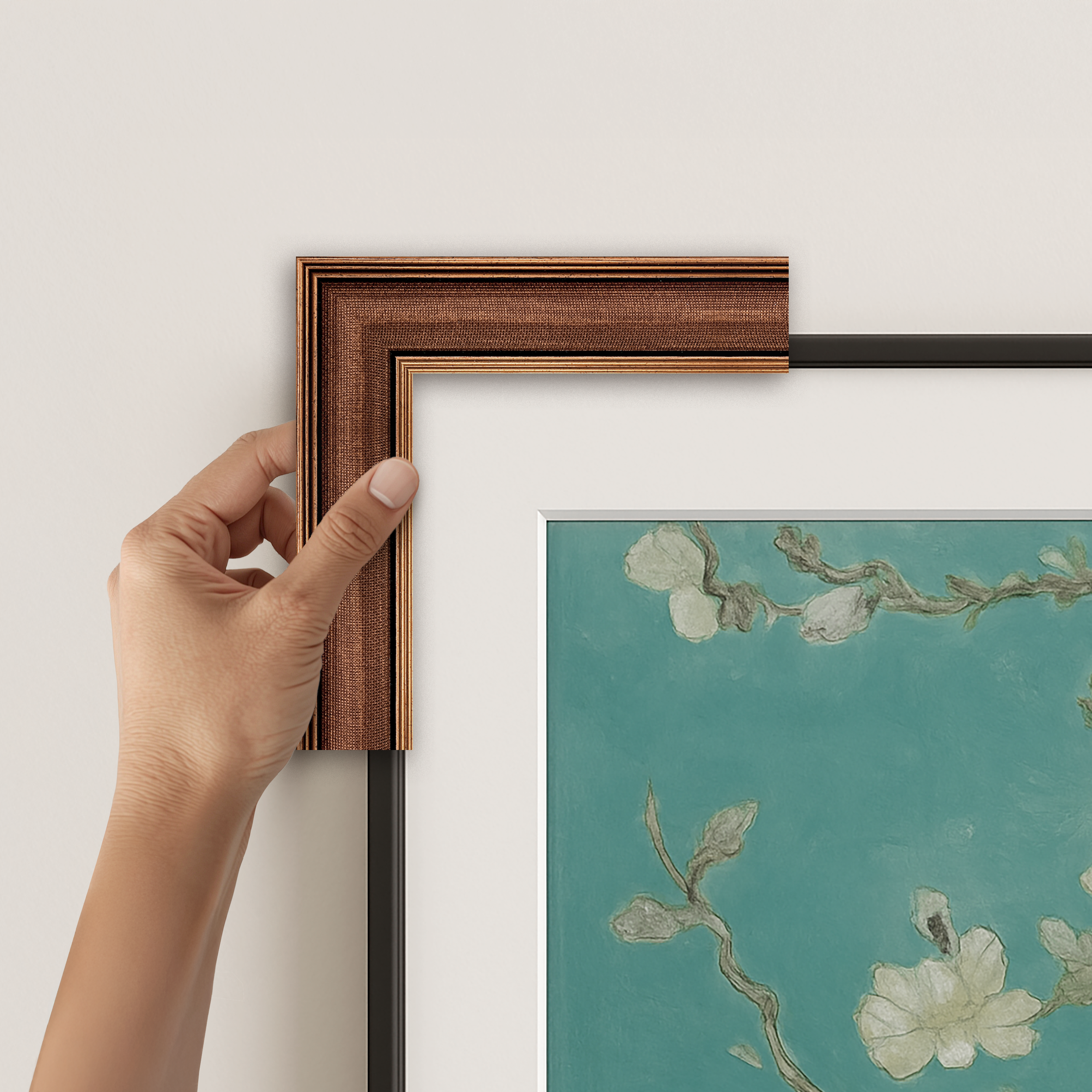 Industrial Copper Deco Slim Frame | Frame My TV Industrial Copper Deco Slim Frame | Frame My TV