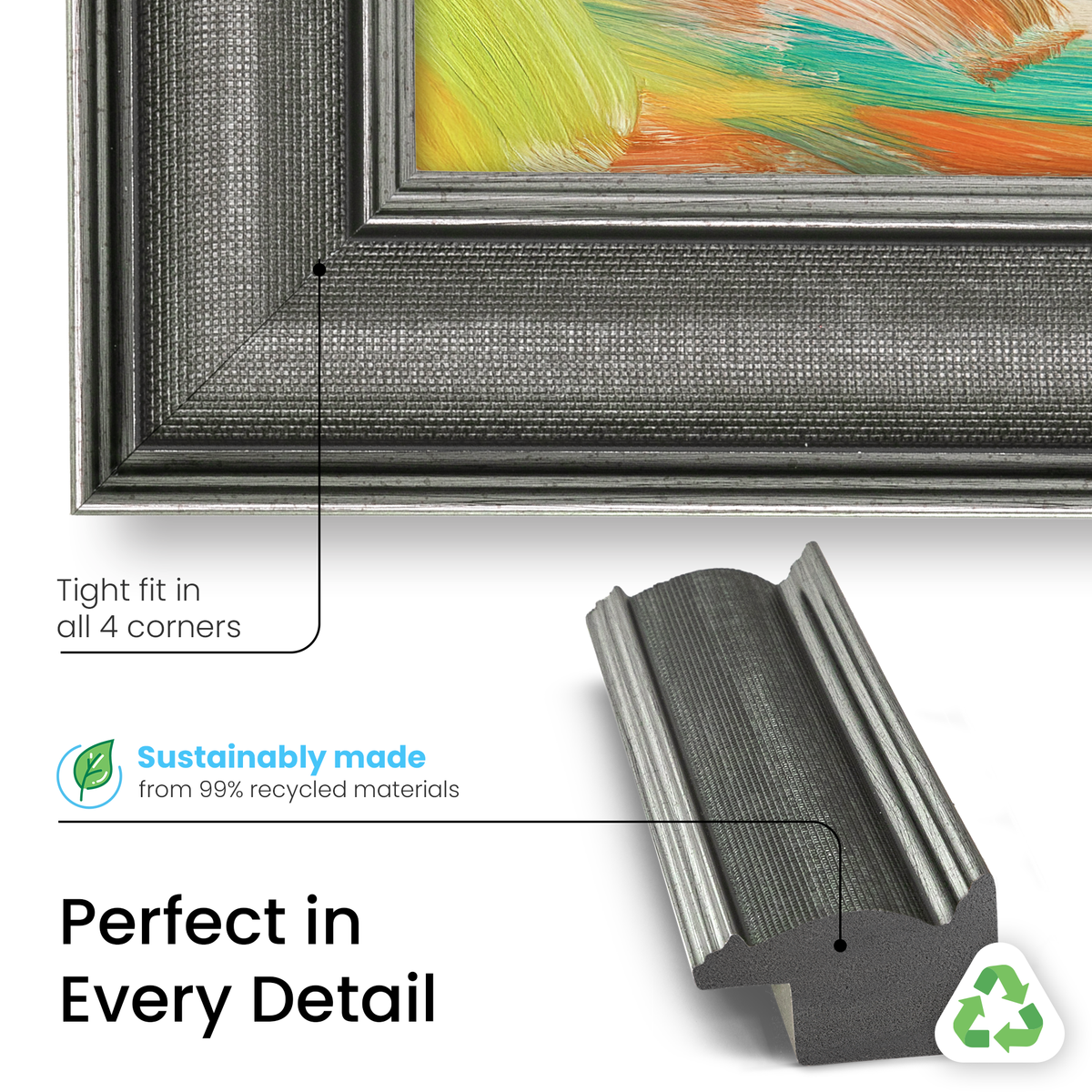 Industrial Iron Deco Slim Frame