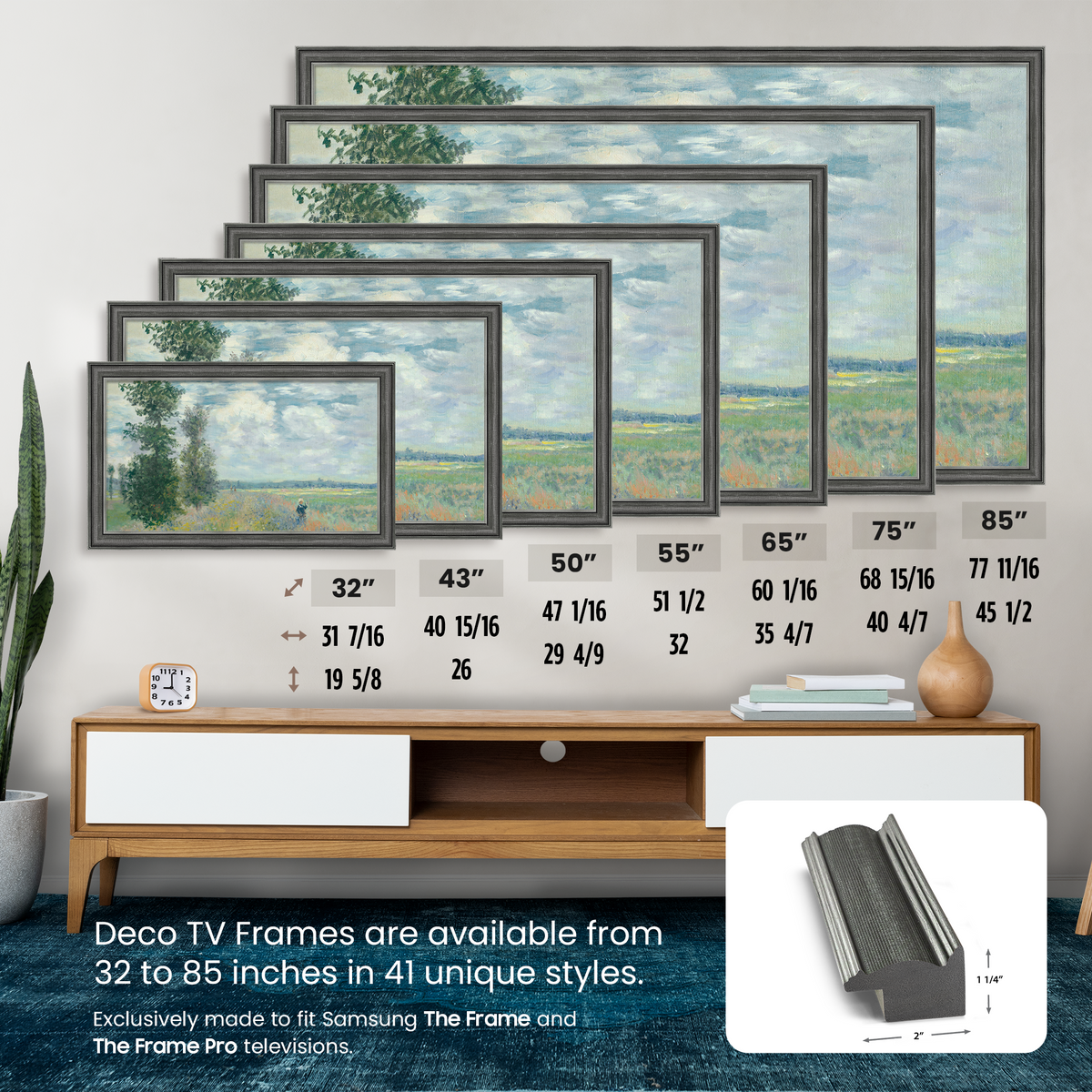 Industrial Iron Deco Slim Frame