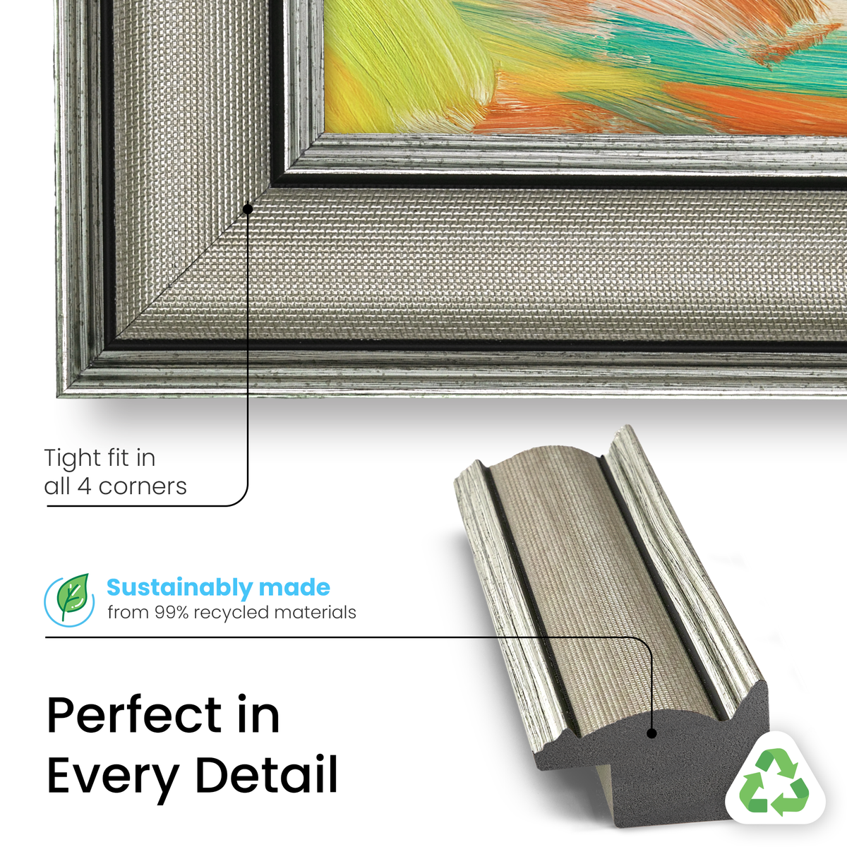 Industrial Nickel Deco Slim Frame