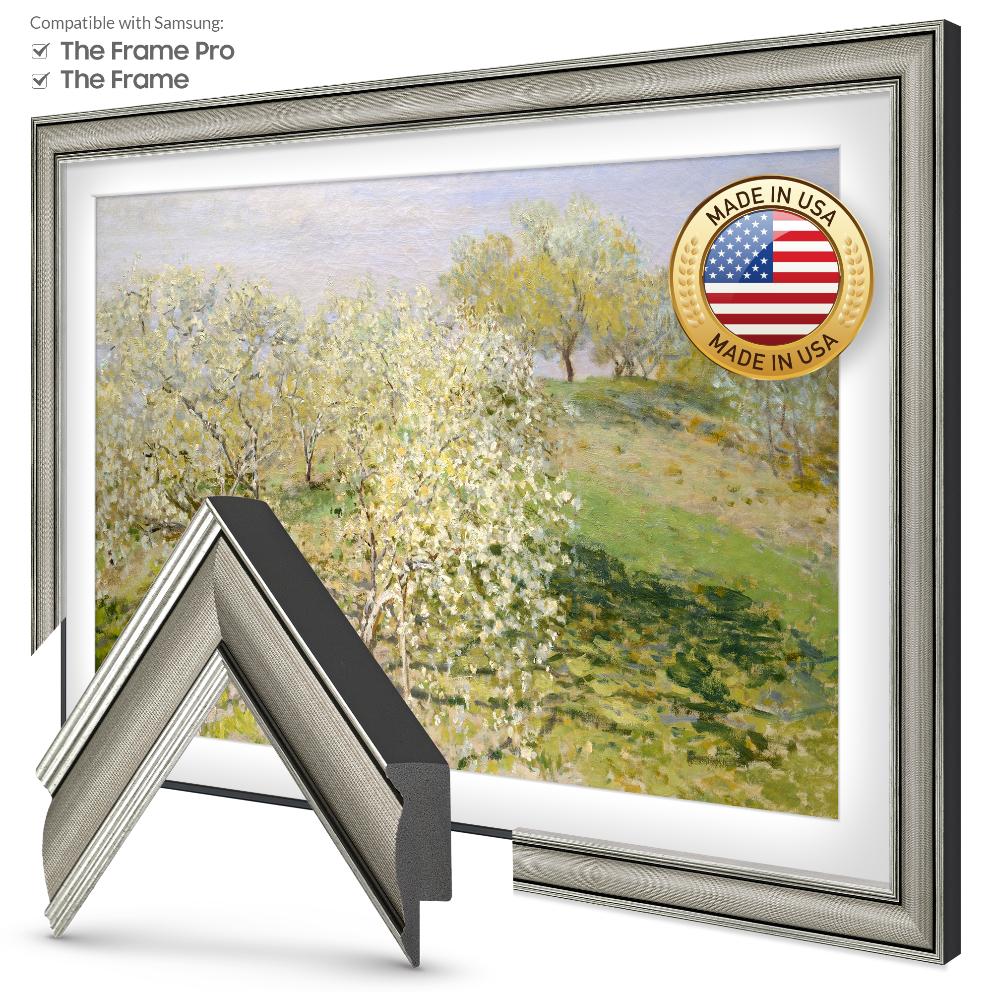 Industrial Nickel Deco Slim Frame