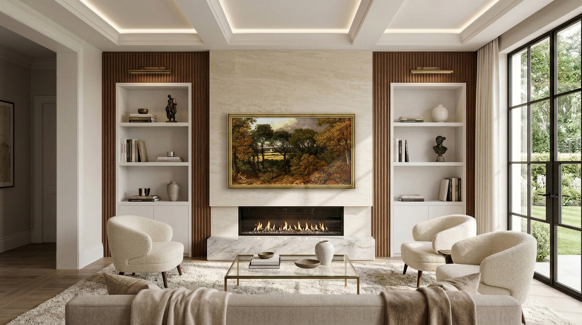 Industrial Brass Deco Slim Frame