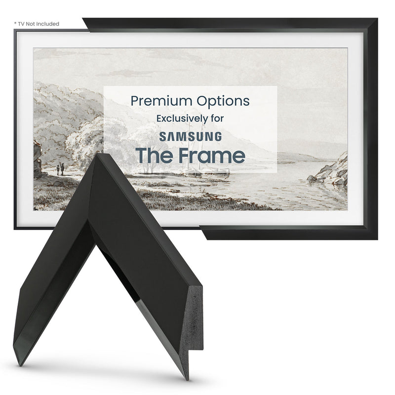 Modern Tuxedo Black Deco Slim Frame | Frame My TV