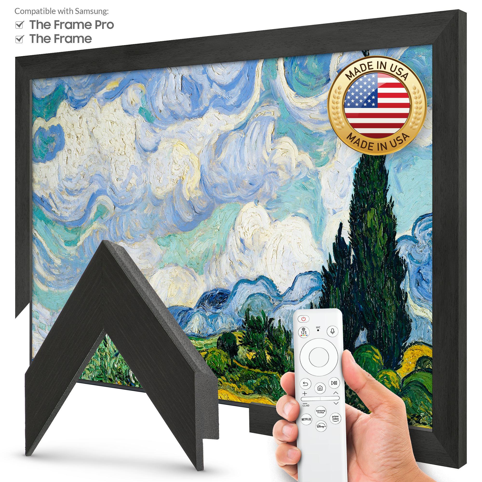 Museum Espresso Deco Slim Frame | Frame My TV Museum Espresso Deco Slim Frame | Frame My TV