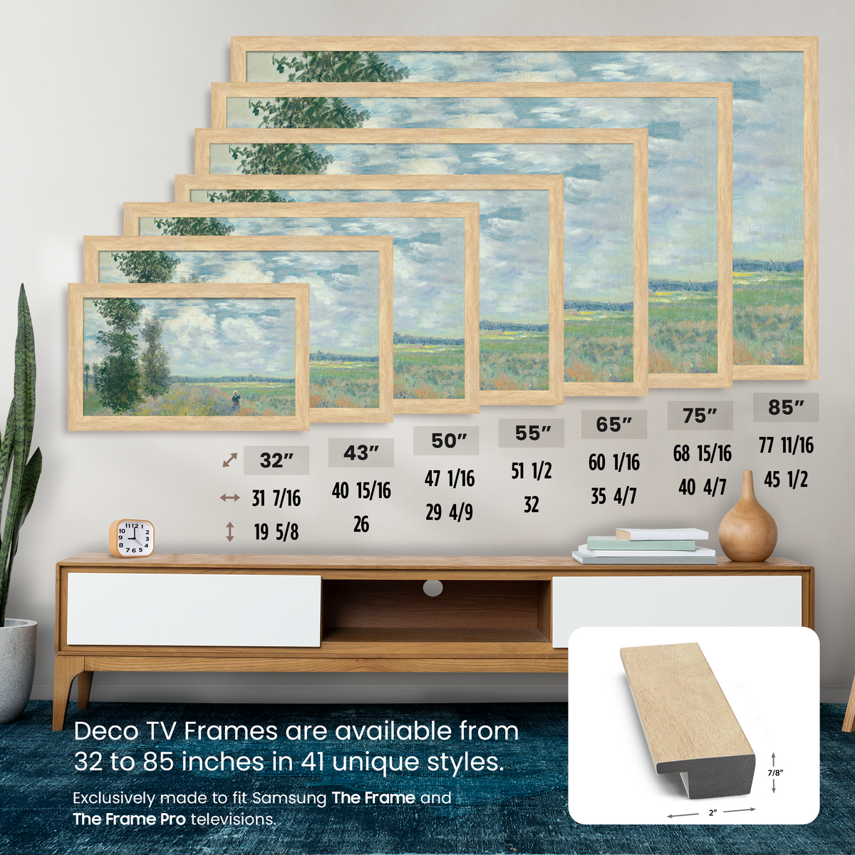 Museum Maple Deco Slim Frame