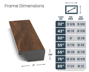 Museum Walnut Deco Slim Frame