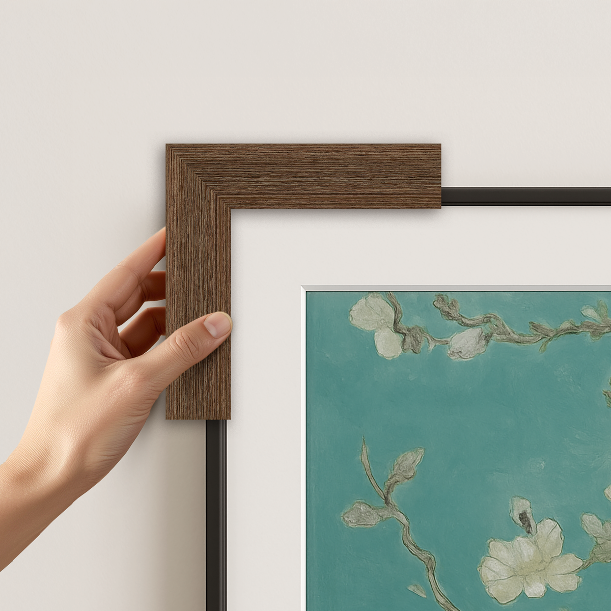 Museum Walnut Deco Slim Frame