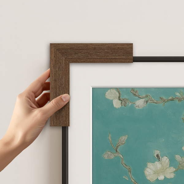 Museum Walnut Deco Slim Frame | Frame My TV
