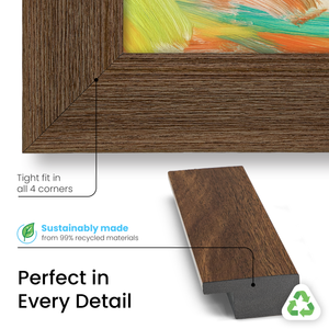 Museum Walnut Deco Slim Frame