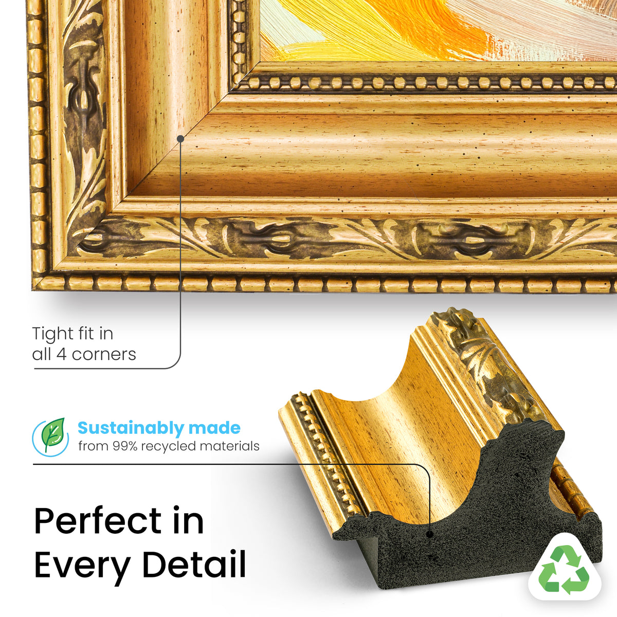 Ornate Gold Deco Frame