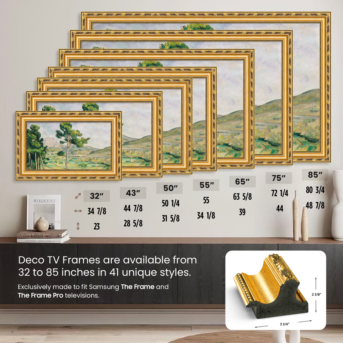 Ornate Gold Deco Frame