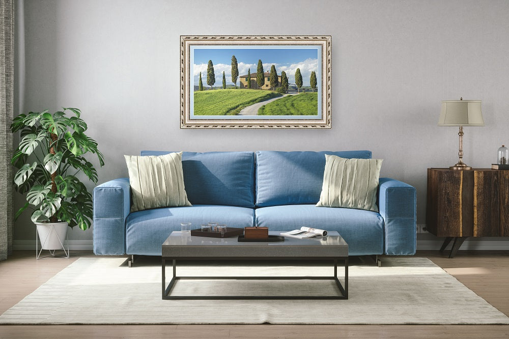 Ornate Silver Deco Frame | Frame My TV