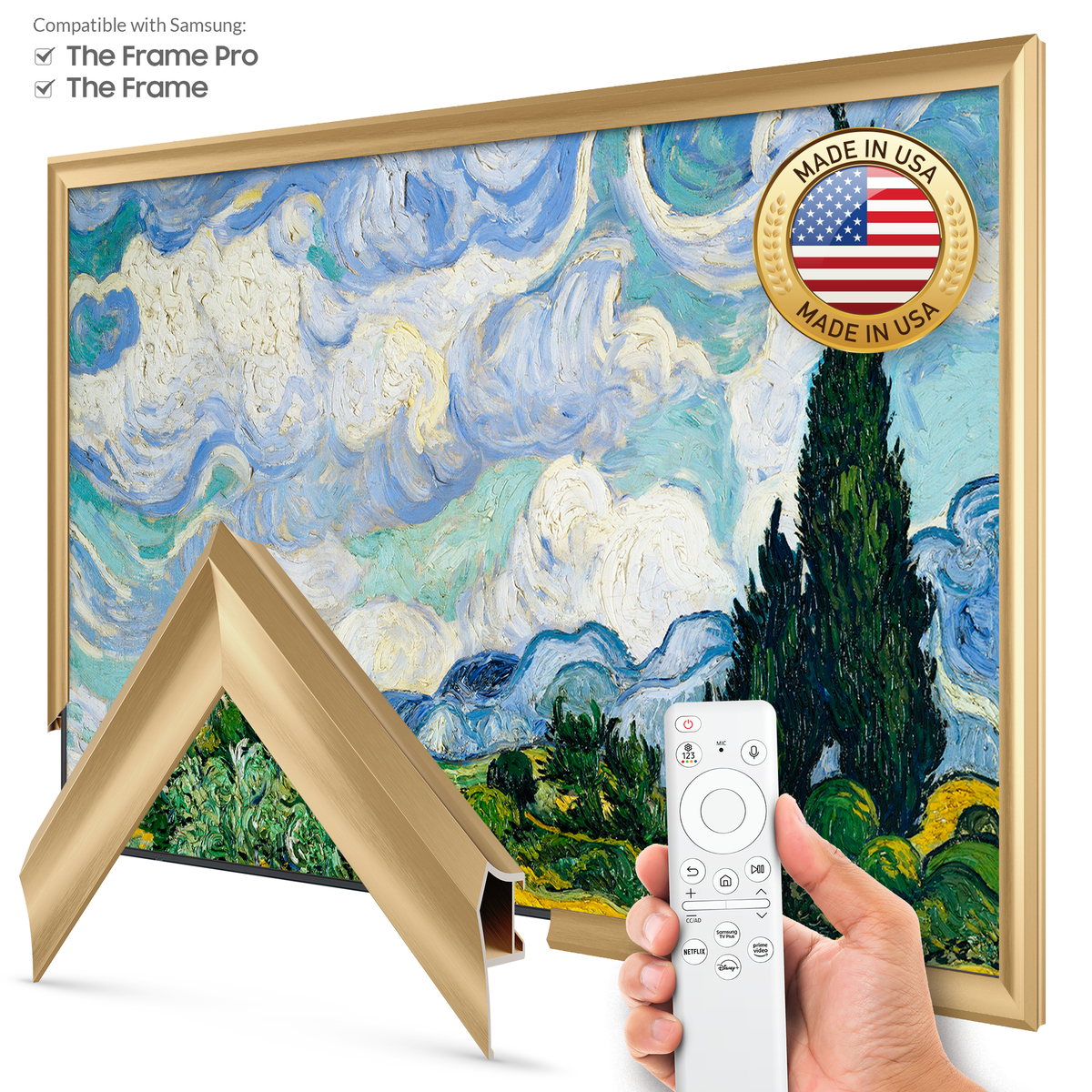 Pale Gold - Alloy Prismatic Samsung Frame Bezel