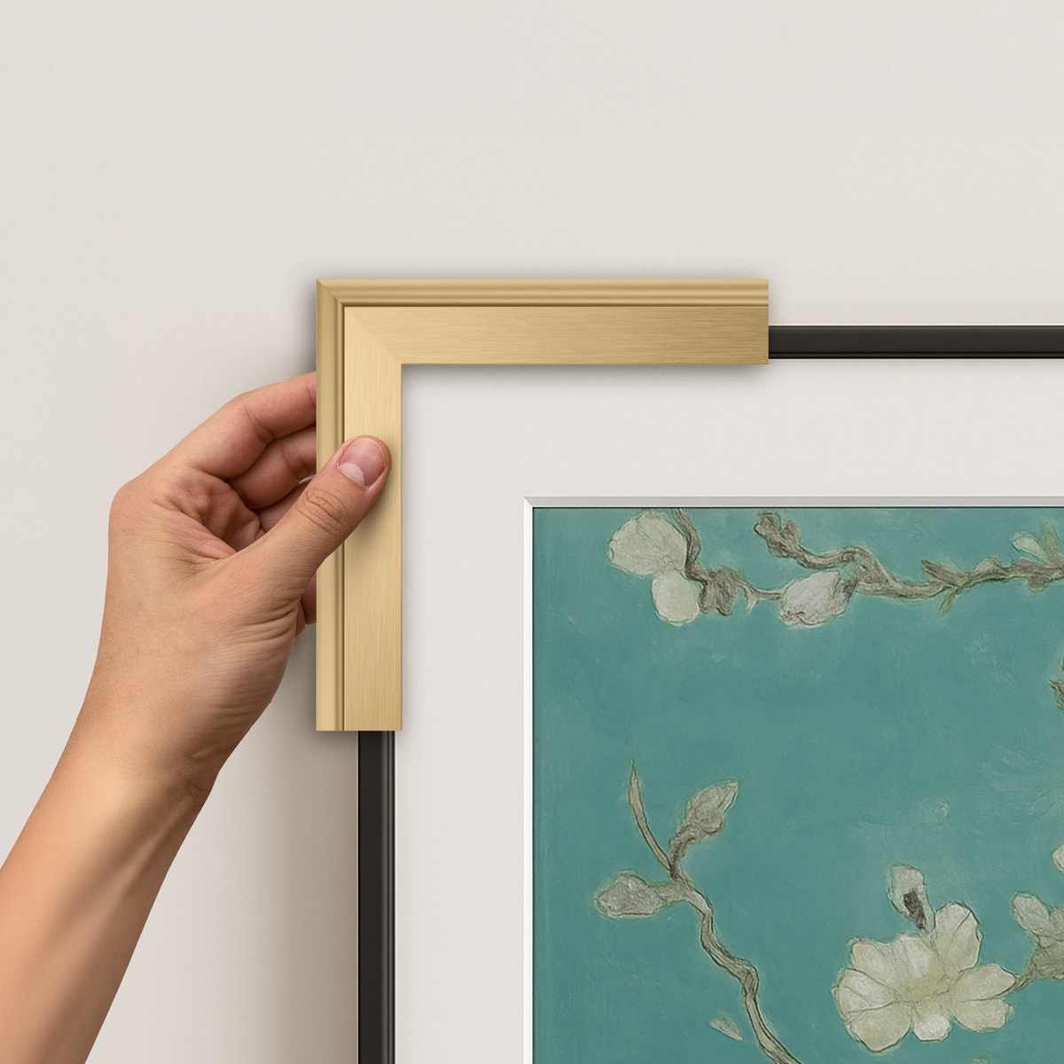 Pale Gold - Alloy Scoop Samsung Frame Bezel