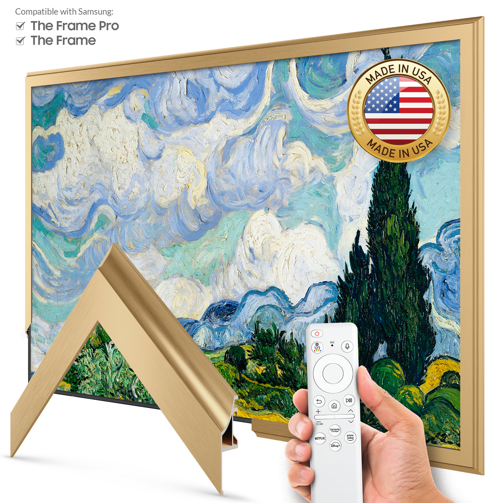 Pale Gold - Alloy Scoop Samsung Frame Bezel