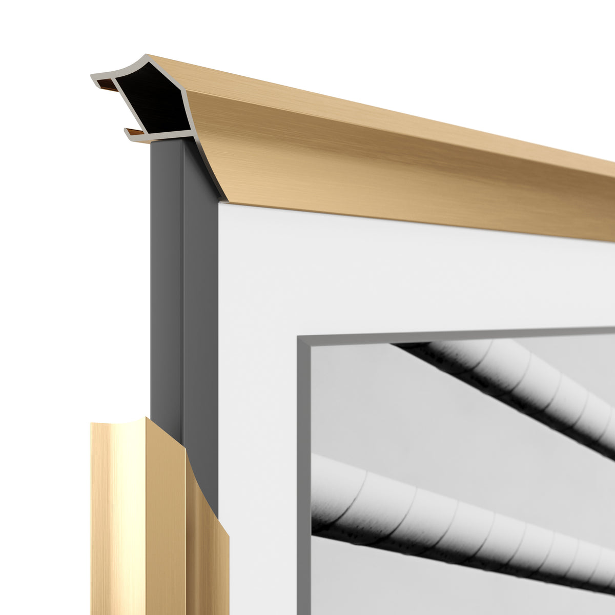 Pale Gold - Alloy Prismatic Samsung Frame Bezel