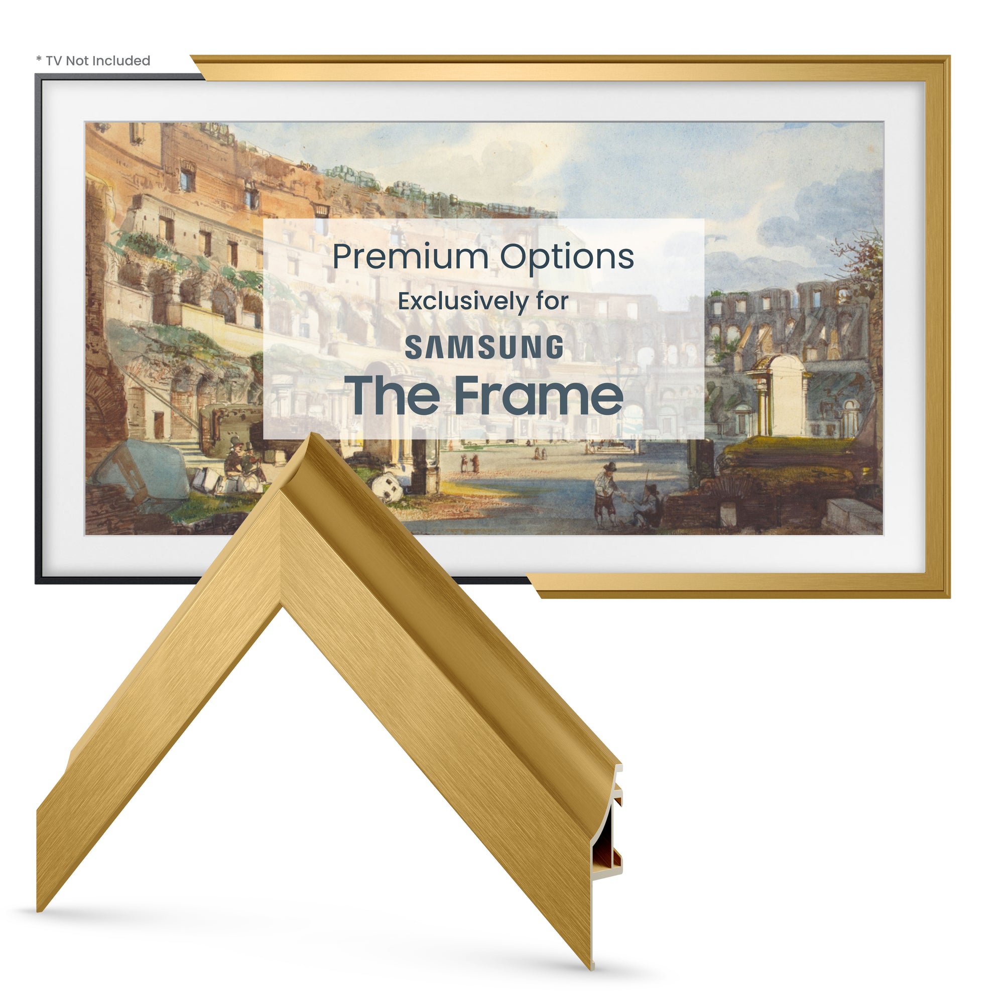 Pale Gold - Alloy Scoop Samsung Frame Bezel