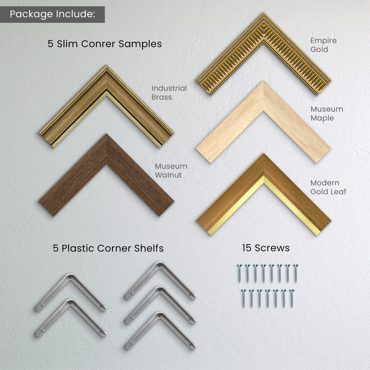 Dealer Samples Wall Display - Slim Top 5