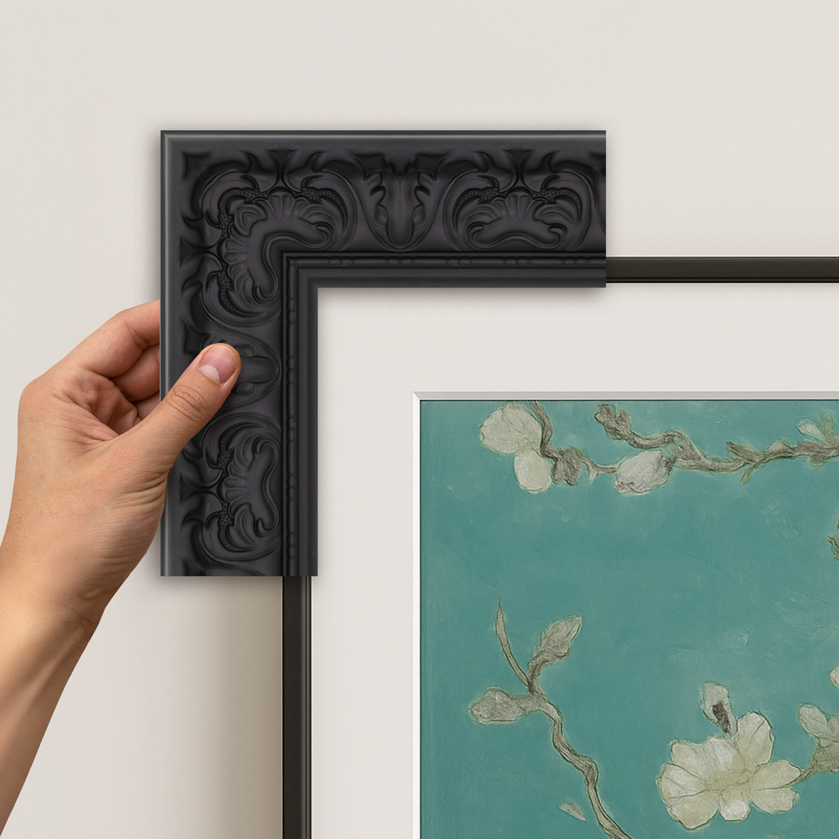 Tuscan Matte Black Deco Frame