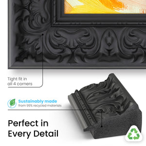 Tuscan Matte Black Deco Frame