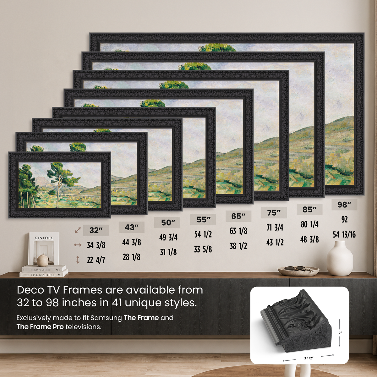 Tuscan Matte Black Deco Sample