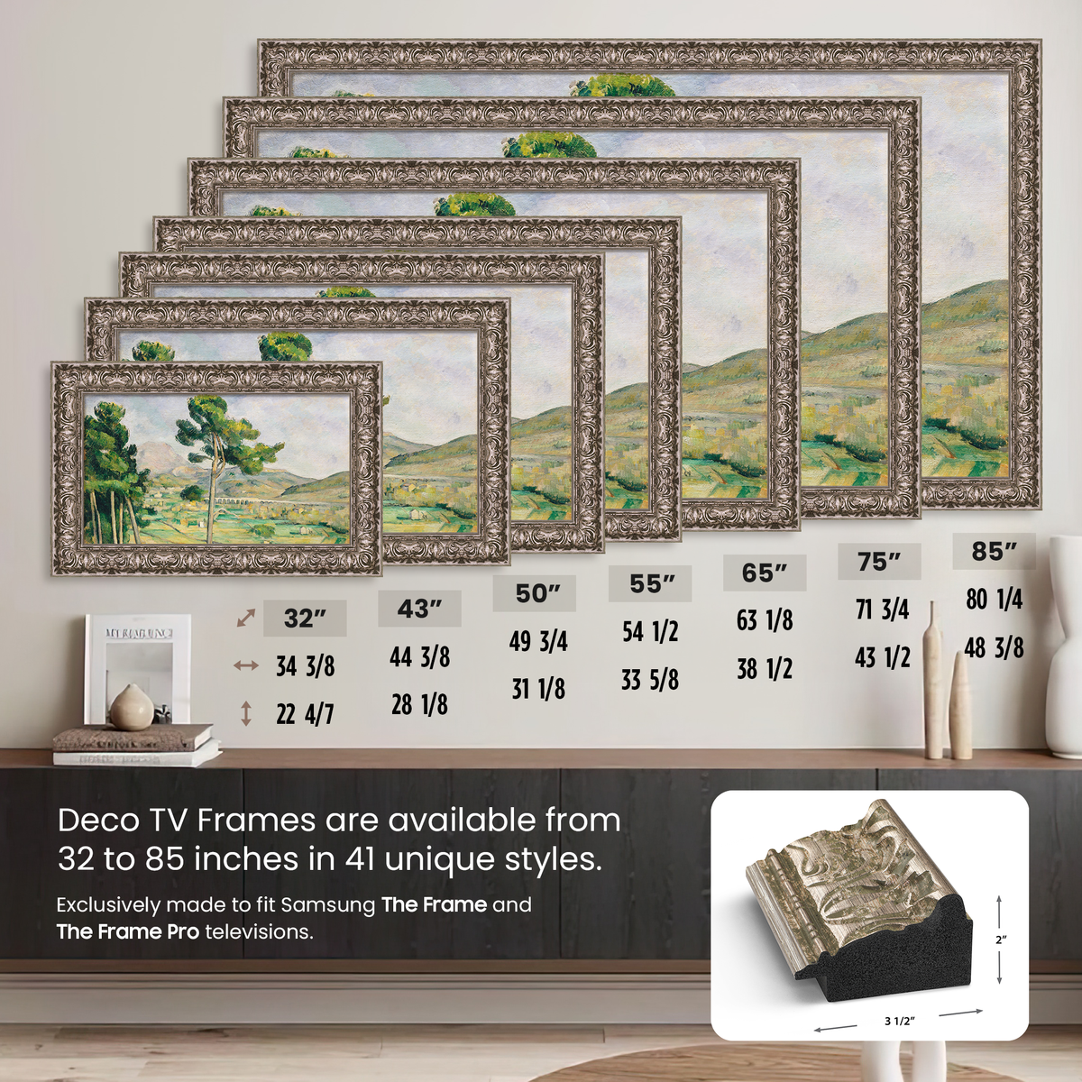 Tuscan Silver Deco Frame (2017-2020)