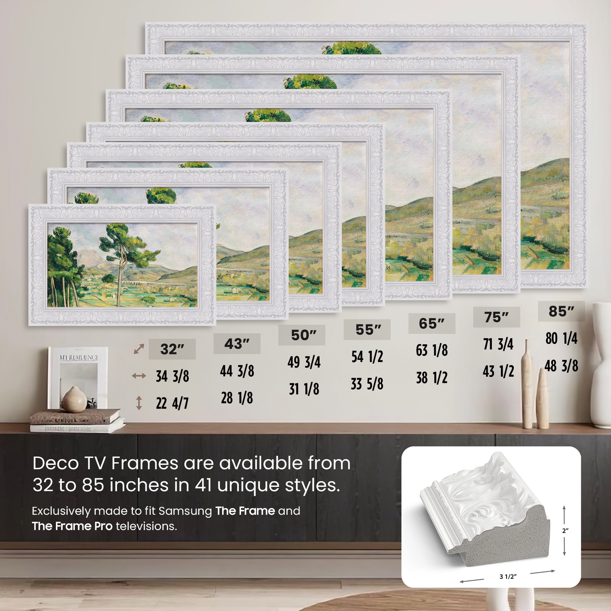 Tuscan Gloss White Deco Frame (2017-2020)