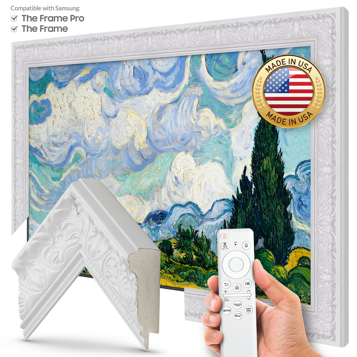 Tuscan Gloss White Deco Frame