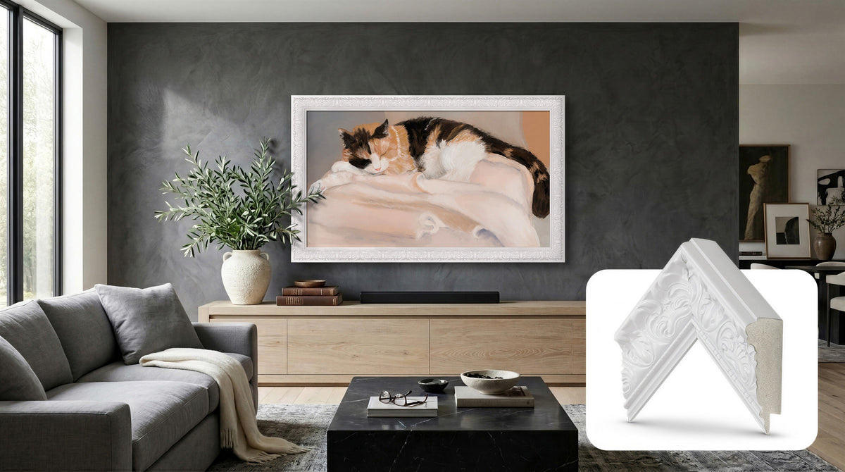 Tuscan Gloss White Deco Frame