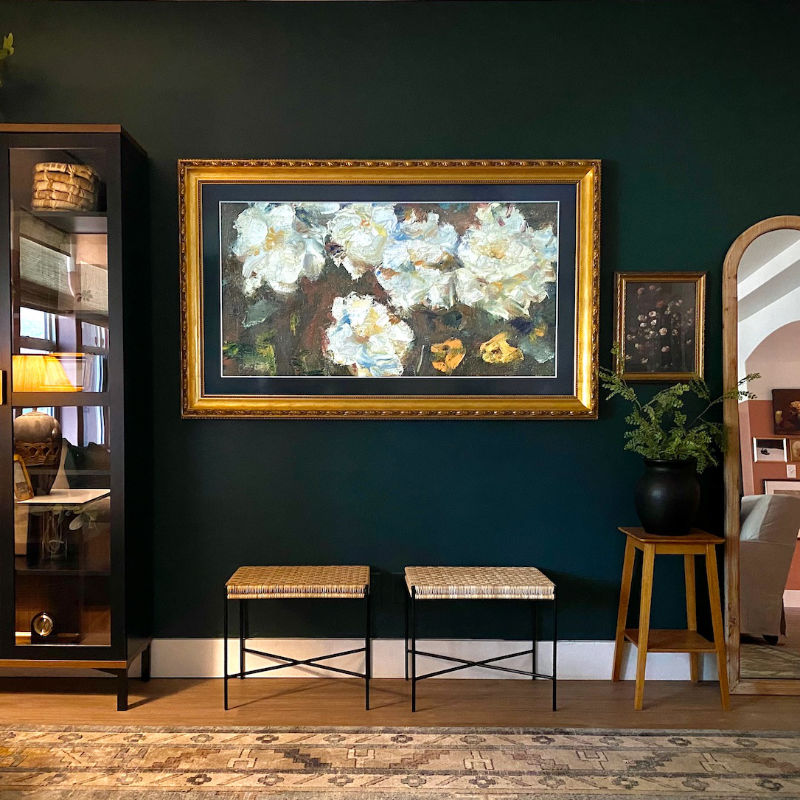 Gold Samsung Frame TV bezel