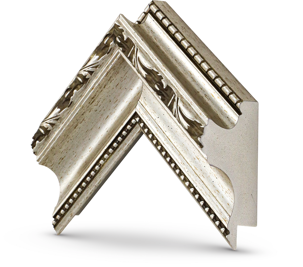 Ornate Silver Deco Frame | Frame My TV