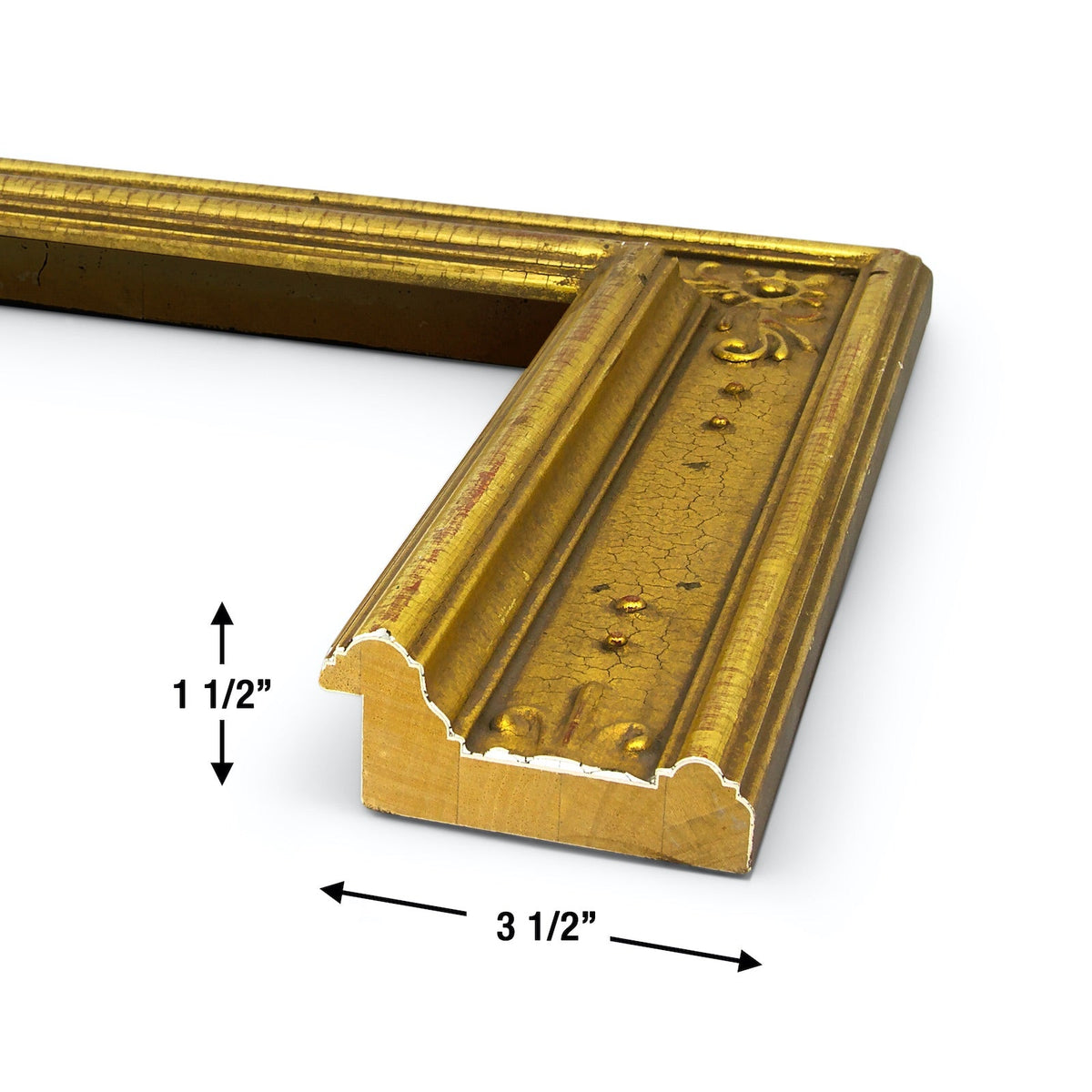 M8015 Deco Gold Dimensions of Corner