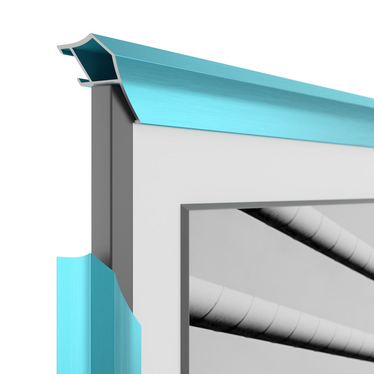 Caribbean Turquoise - Alloy Prismatic Samsung Frame Bezel