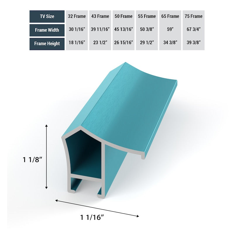 Caribbean Turquoise - Alloy Prismatic Samsung Frame Bezel