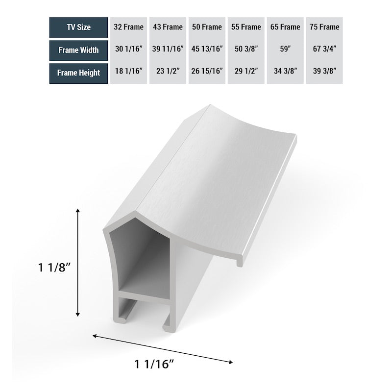 Pure White - Alloy Prismatic Samsung Frame Bezel